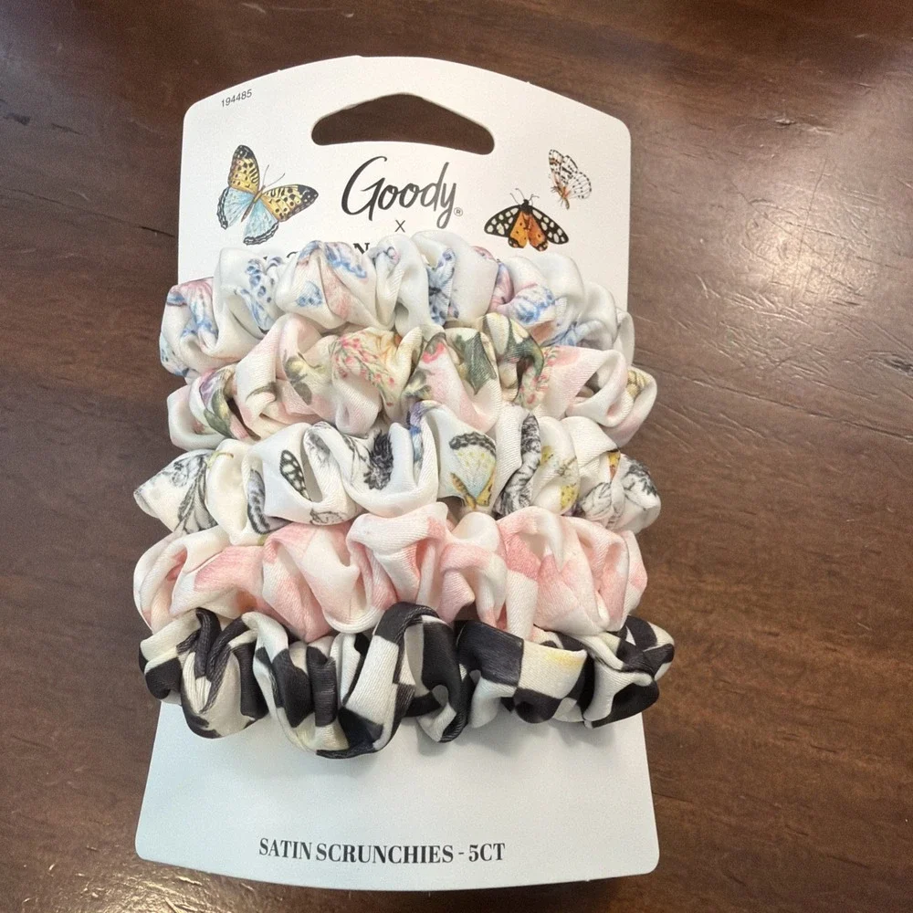 Goody x MacKenzie Childs Satin Scrunchies 5 Pack